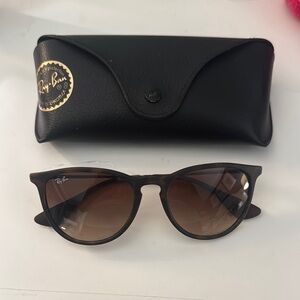Ray-Ban Black and Brown Sunglasses